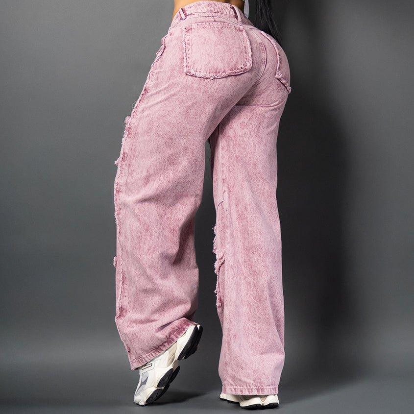 Jeans baggy Rosa ref 7093