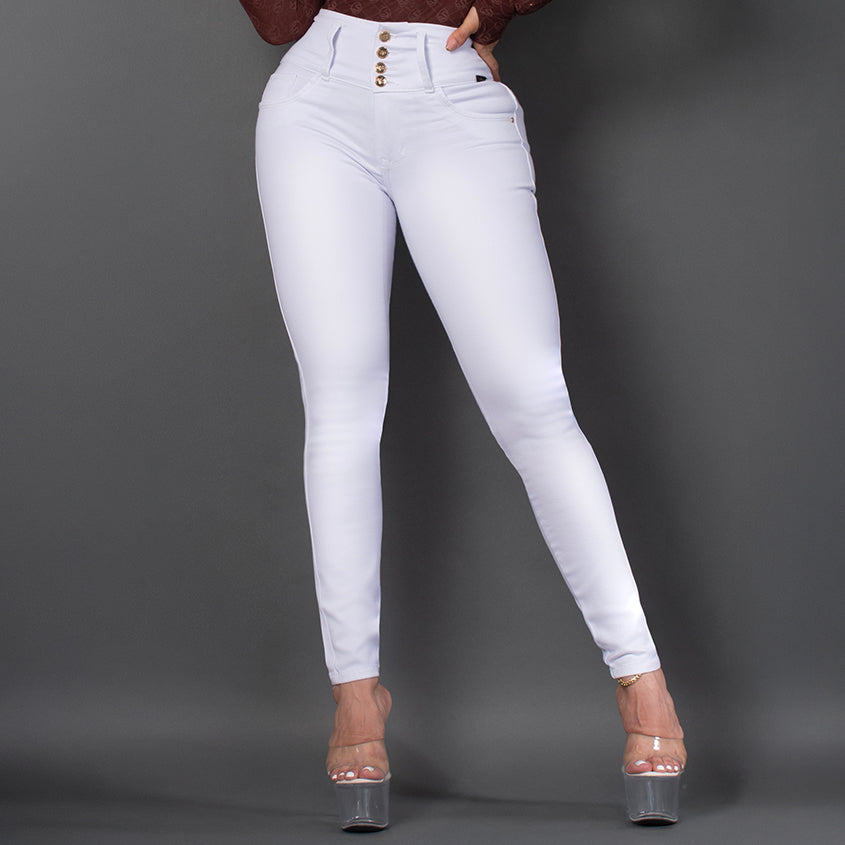 Jeans skinny blanco ref 7100