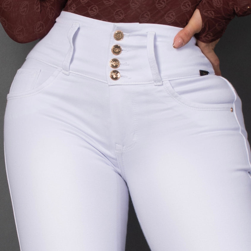 Jeans skinny blanco ref 7100