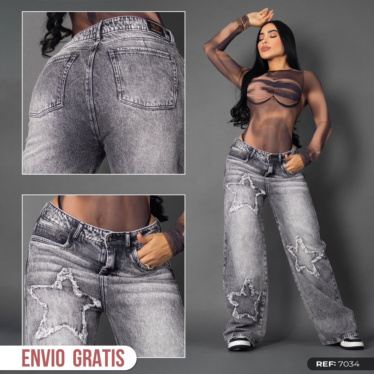 Jeans cargo Humo star ref 7034