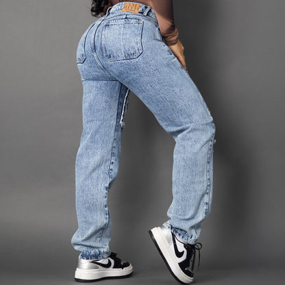 Jeans cargo tono oscuro ref 7005