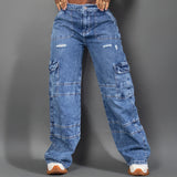 Jean cargo bota ancha “AFTERGLOW REBEL” – Ref. 7082