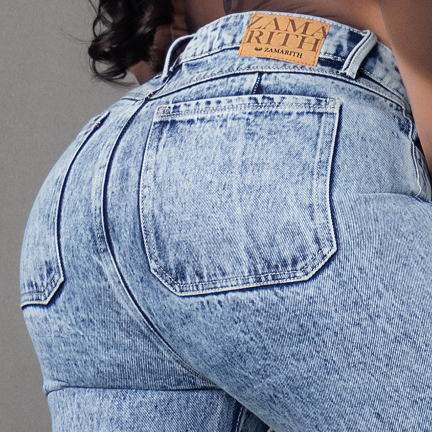 Jeans cargo tono oscuro ref 7005