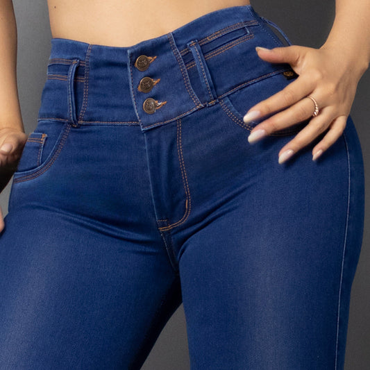 Jeans skinny tono medio ref 7068