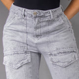 Jean Cargo Wide Grey