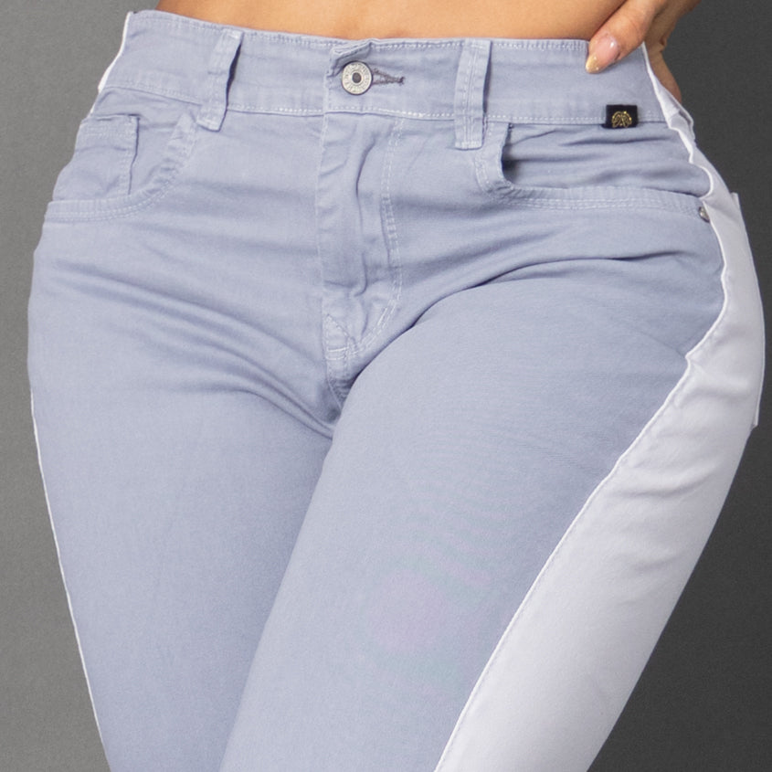 Jeans doble color clasico ref 6139