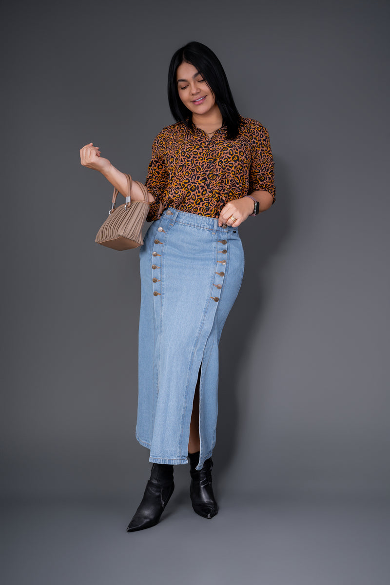 Falda tono claro clara 7137