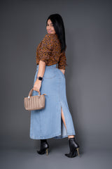 Falda tono claro clara 7137