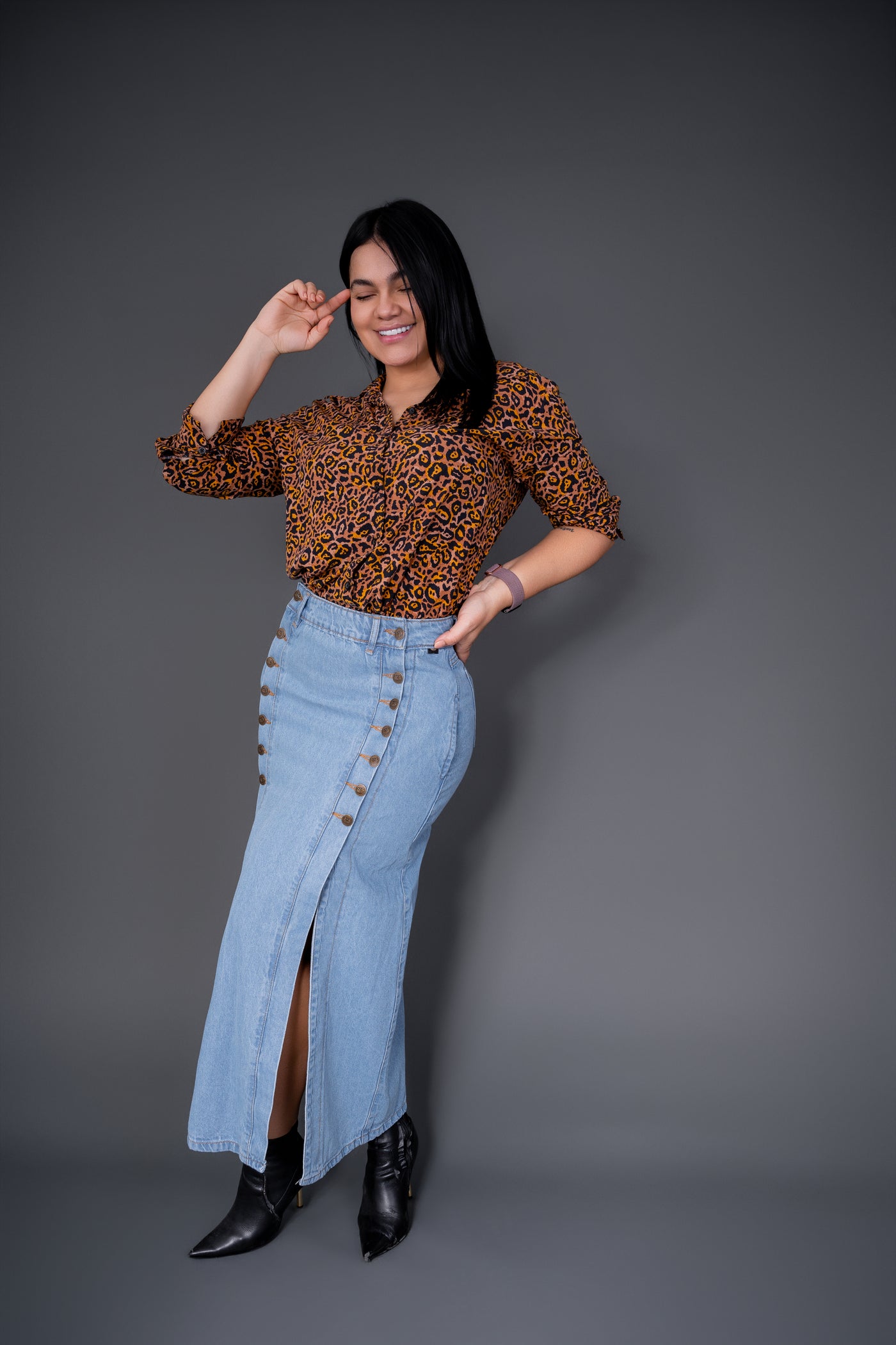 Falda tono claro clara 7137
