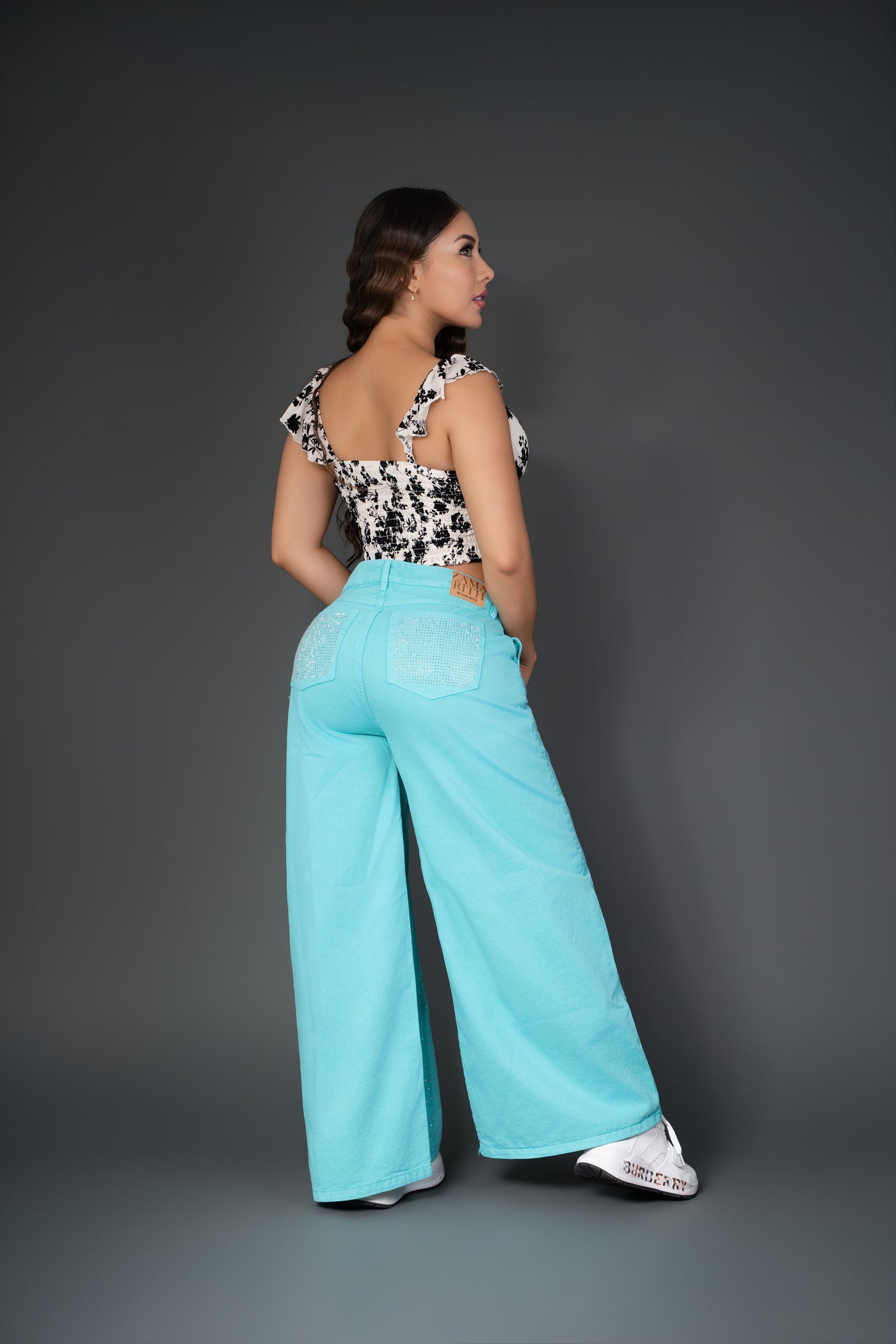 jeans baggy agua marina ref 7127