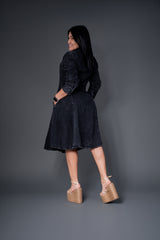 Vestido Denim Noir Elegance ref 7096-1