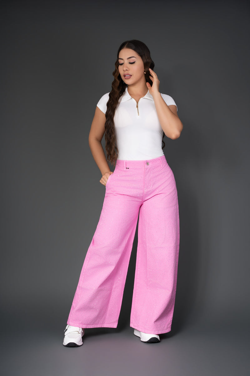 Jeans baggy rosa ref 7128