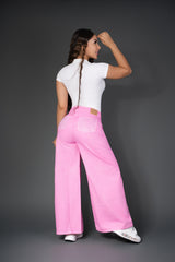 Jeans baggy rosa ref 7128