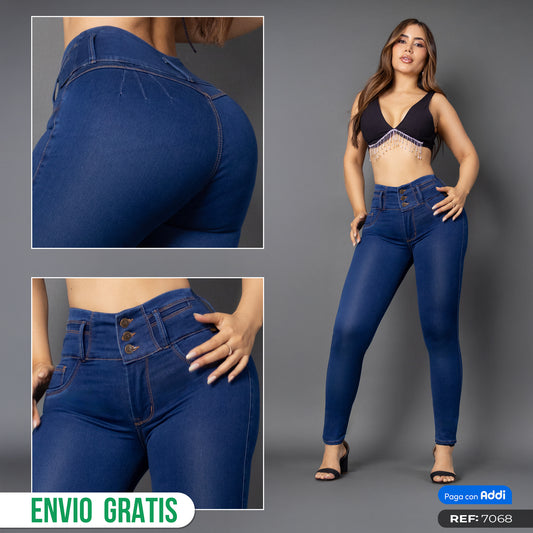 Jeans skinny tono medio ref 7068
