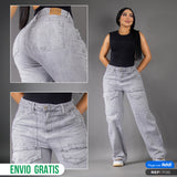 Jean Cargo Wide Grey