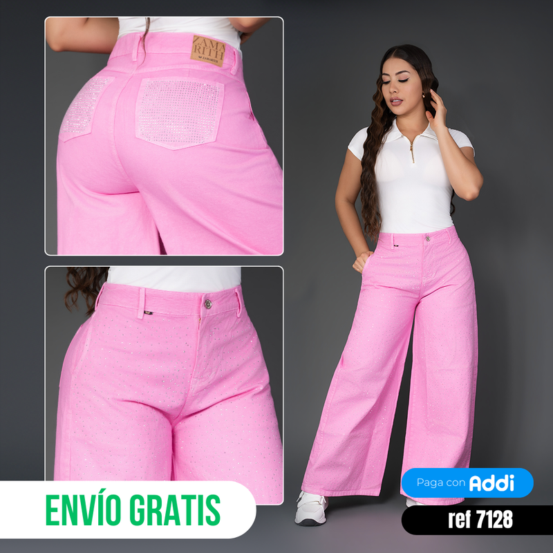Jeans baggy rosa ref 7128