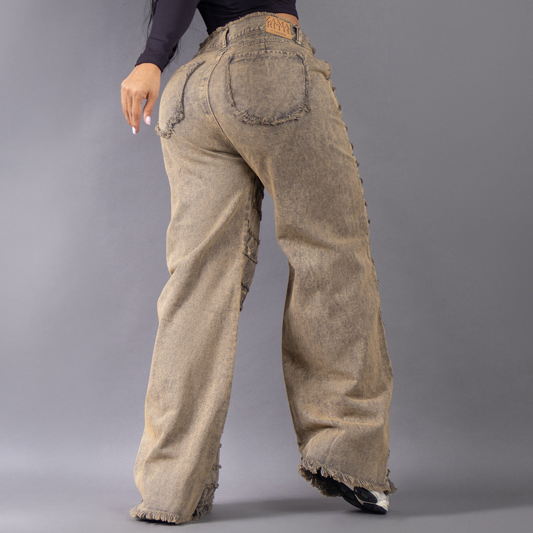 Jean Wide Leg Unravel Arena Salvaje