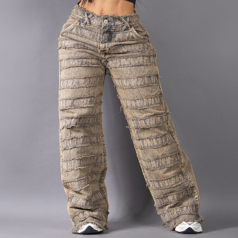 Jean Wide Leg Unravel Arena Salvaje