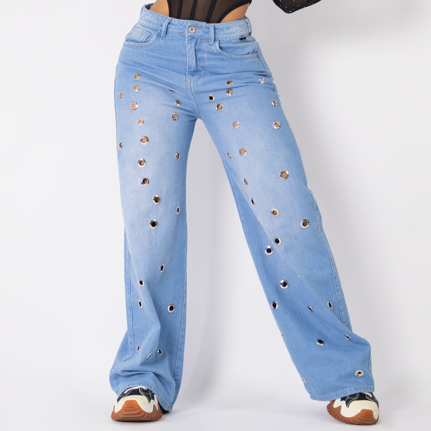 Jeans wide flare ref 7020