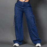 Jeans cargo tono medio ref 7112