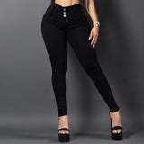 jeans skinny tiro alto ref 7091