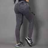 Jeans denim cargo humo ref 8016