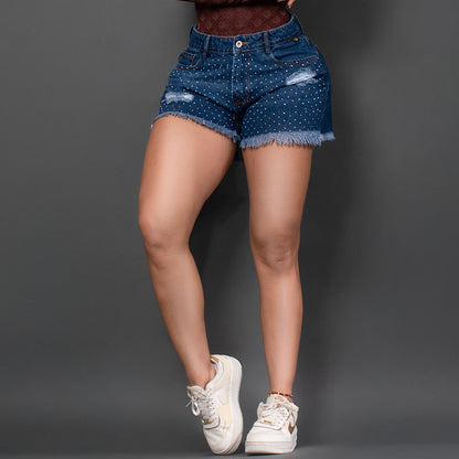 Short oscuro brillos ref 6146