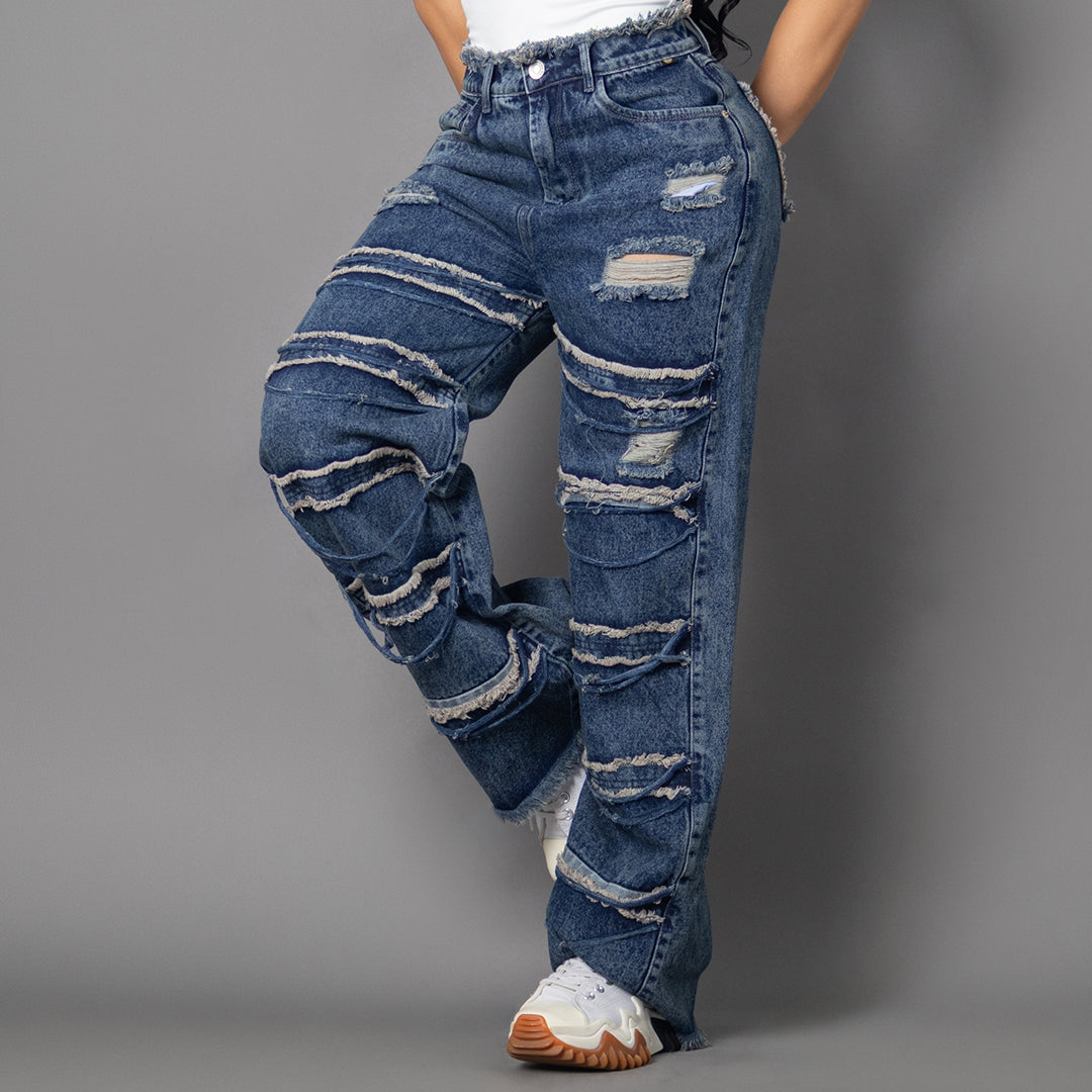 jean denim azul oscuro ref 8044