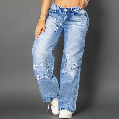 jeans baggy star tono claro ref 7039