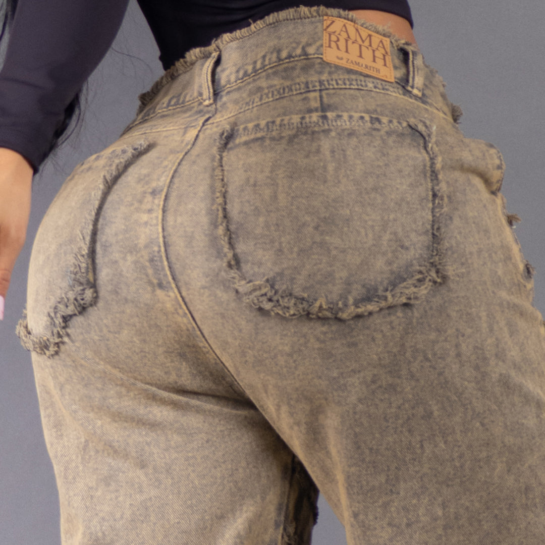Jean Wide Leg Unravel Arena Salvaje
