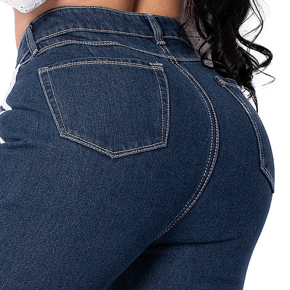 Jeans Mujer Boyfriends rayas adidas ref 6098