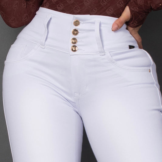 Jeans skinny blanco ref 7100