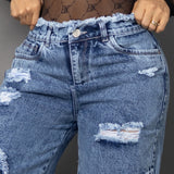 Jeans denim cargo azul ref 8035