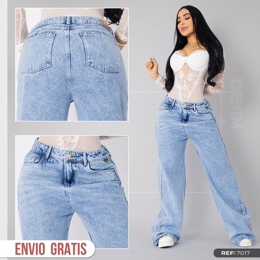 Jeans baggy tono claro ref 7017