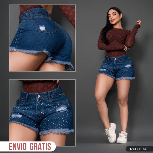 Short oscuro brillos ref 6146