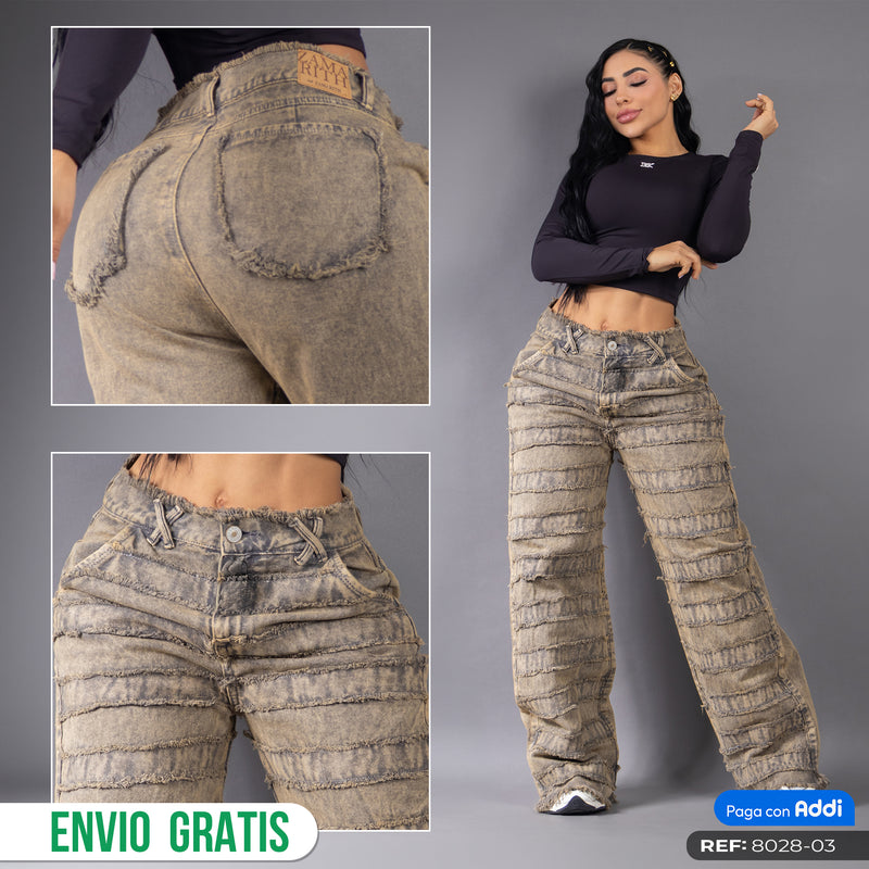 Jean Wide Leg Unravel Arena Salvaje