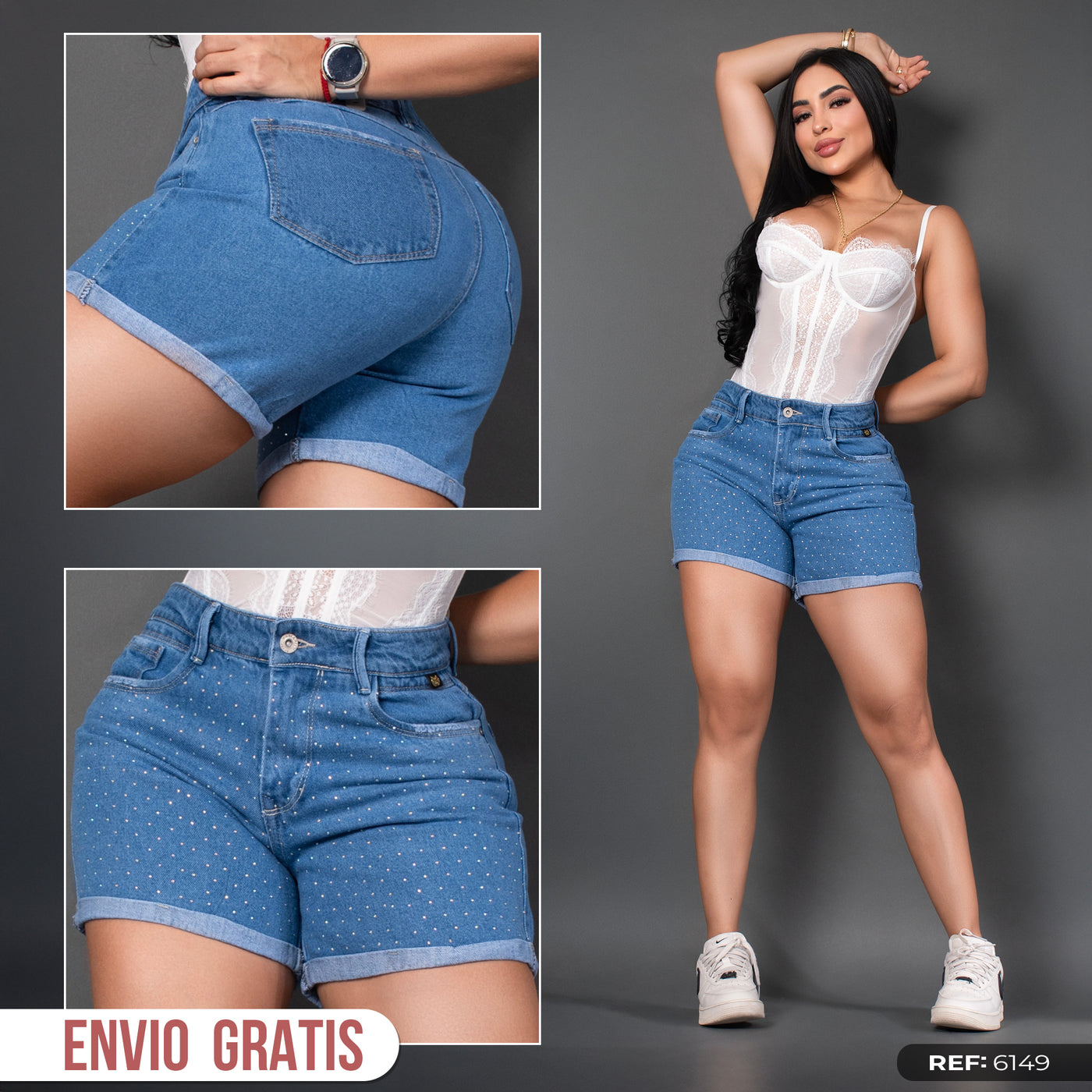 short claro brillos ref 6149