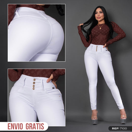 Jeans skinny blanco ref 7100