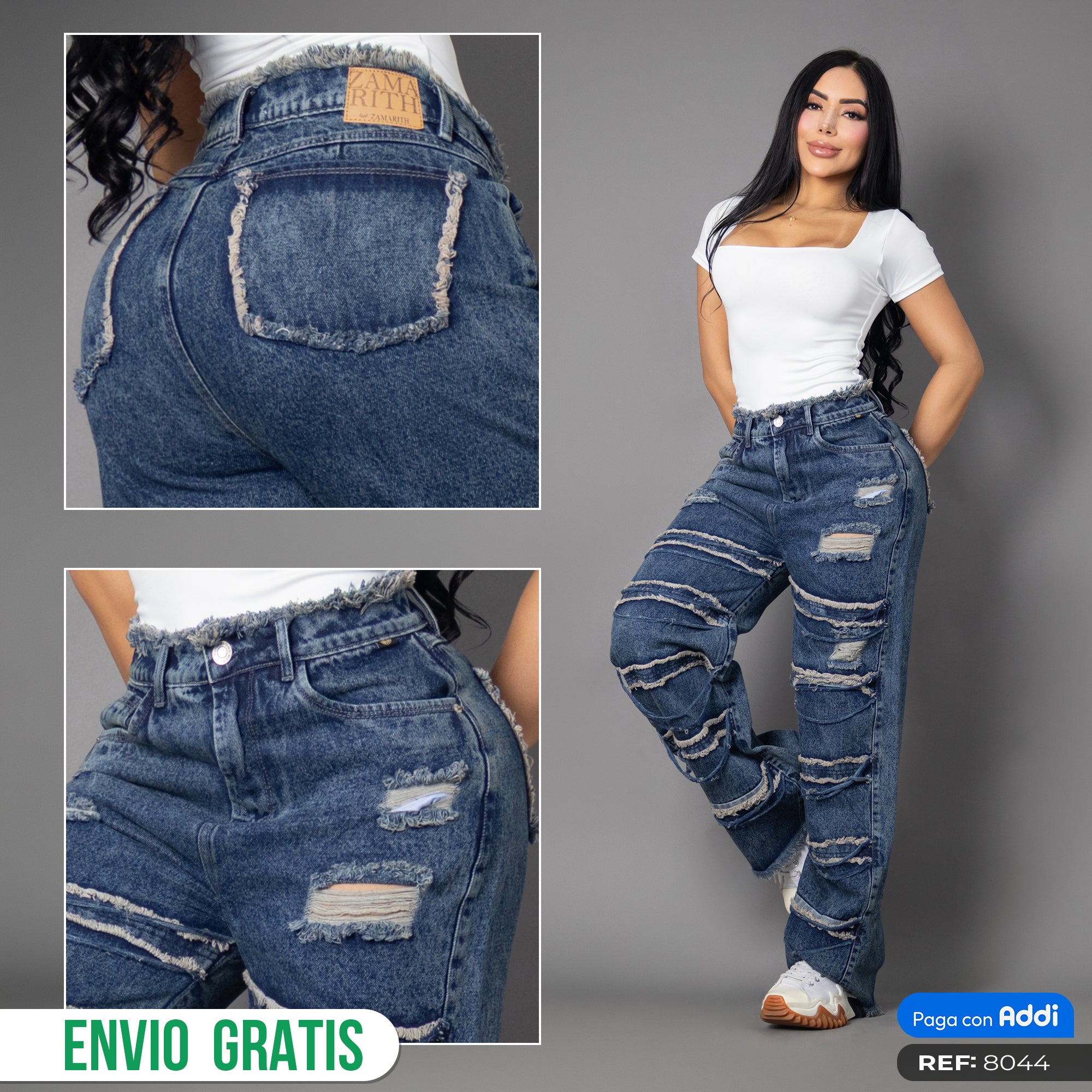 jean denim azul oscuro ref 8044