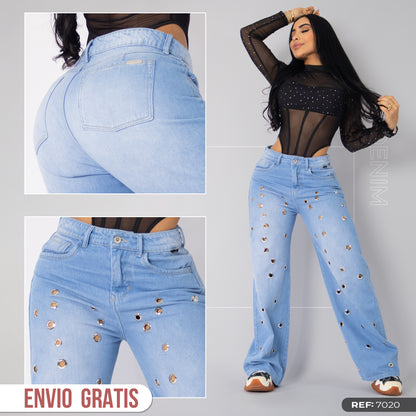 Jeans wide flare ref 7020