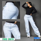 Jeans cargo hielo ref 7073