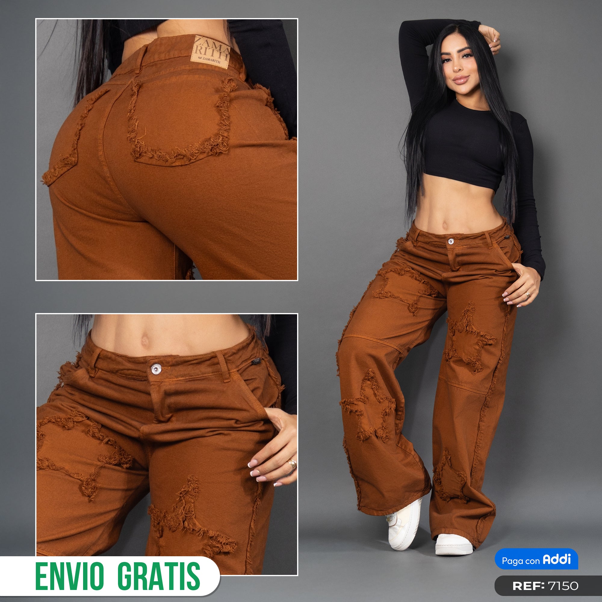 Jeans baggy star Mocca ref 7150