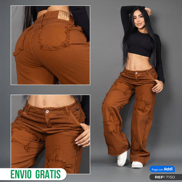 Jeans baggy star Mocca ref 7150