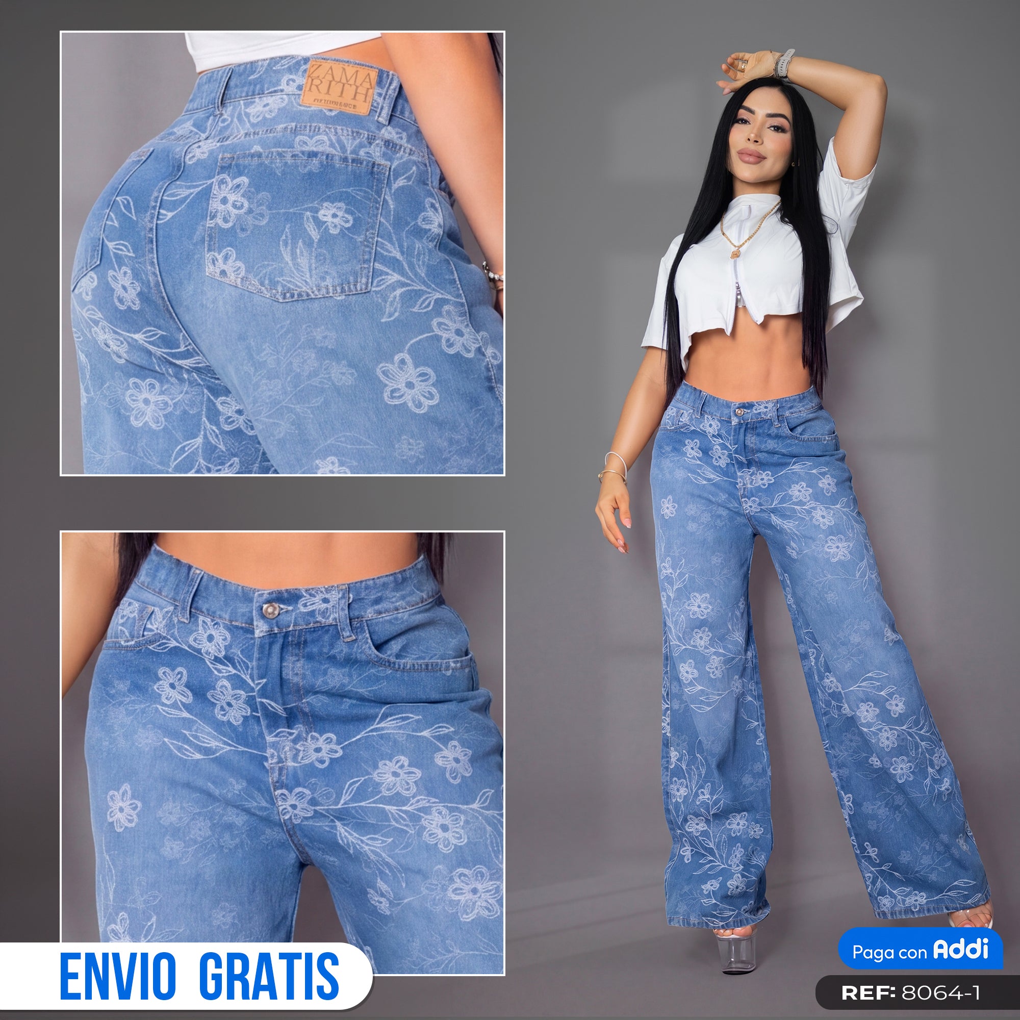 JEANS MUJER VITTORIA JACQUARD