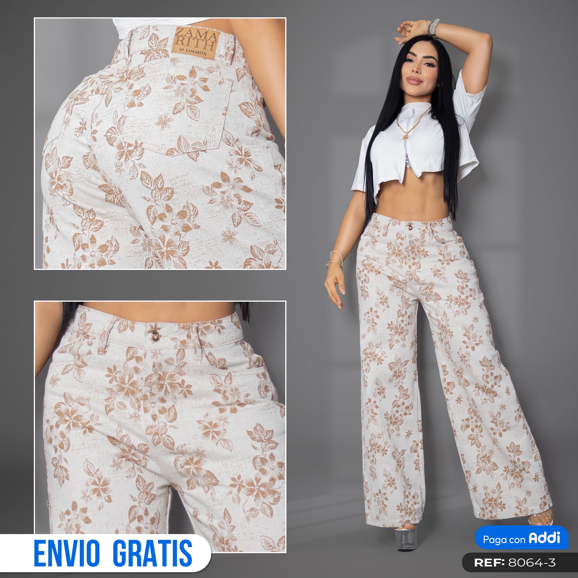 JEANS MUJER MILANO JACQUARD