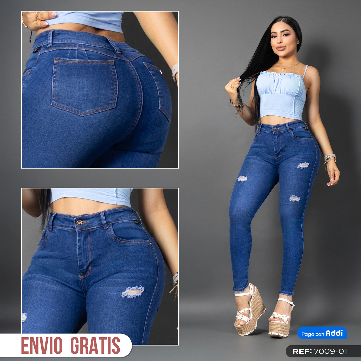 jeans clasico tono oscuro ref 7009-01