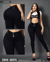 jeans skinny tiro alto ref 7091