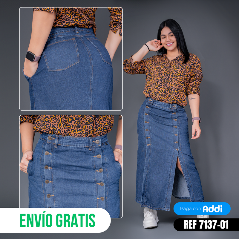 falda tono oscuro ref 7137-01